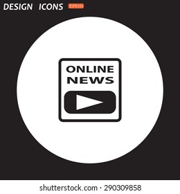 of online news. icon. vector design