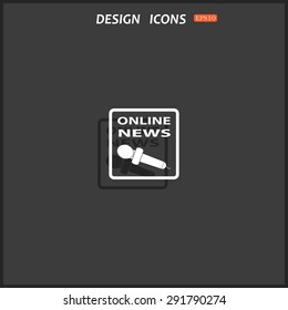 of online news. icon. vector design
