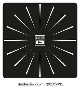 of online news. icon. vector design