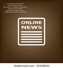 of online news. icon. vector design