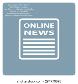 of online news. icon. vector design