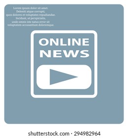 of online news. icon. vector design