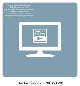of online news. icon. vector design