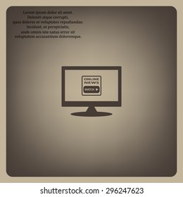 of online news. icon. vector design
