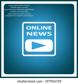 of online news. icon. vector design