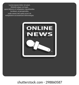 Online news. icon. vector design