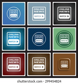 of online news. icon. vector design