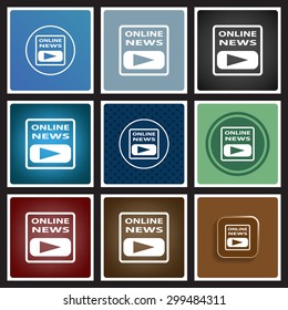 of online news. icon. vector design
