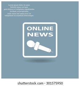 of online news. icon. vector design