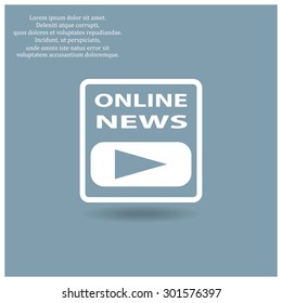 of online news. icon. vector design