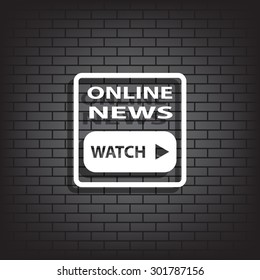 online news. icon. vector design