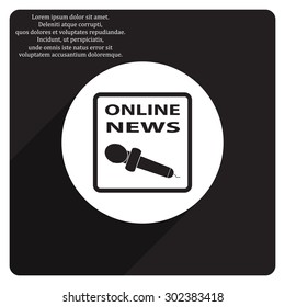of online news. icon. vector design