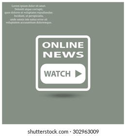 of online news. icon. vector design