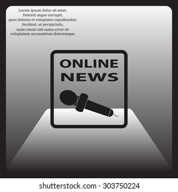 of online news. icon. vector design