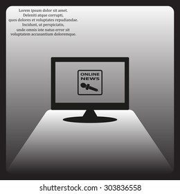 online news. icon. vector design
