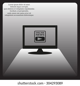 of online news. icon. vector design