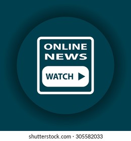 of online news. icon. vector design