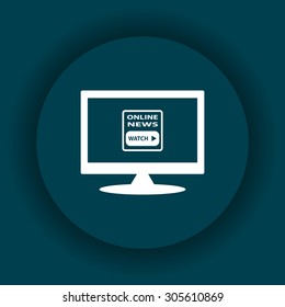 of online news. icon. vector design