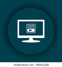 of online news. icon. vector design