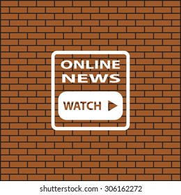 of online news. icon. vector design