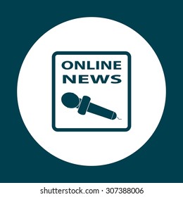 of online news. icon. vector design