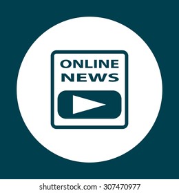 of online news. icon. vector design