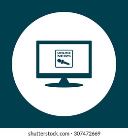 of online news. icon. vector design