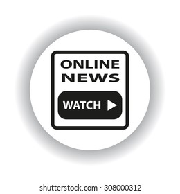 online news. icon. vector design