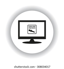 of online news. icon. vector design