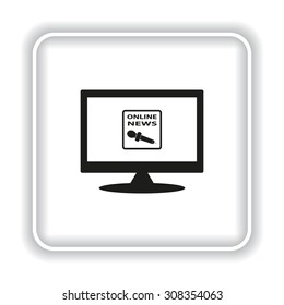 of online news. icon. vector design