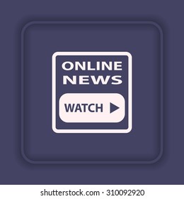 of online news. icon. vector design