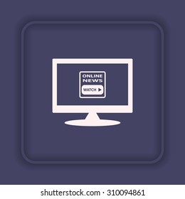 of online news. icon. vector design