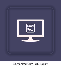 of online news. icon. vector design