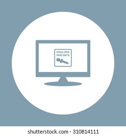 of online news. icon. vector design
