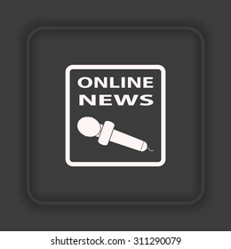 of online news. icon. vector design