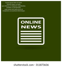 of online news. icon. vector design