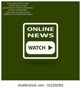 of online news. icon. vector design
