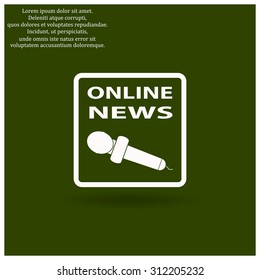 of online news. icon. vector design
