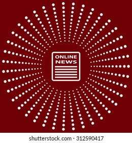 online news. icon. vector design