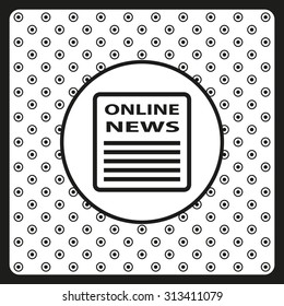 of online news. icon. vector design