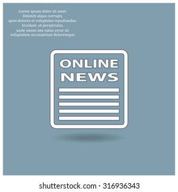 of online news. icon. vector design