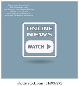 of online news. icon. vector design