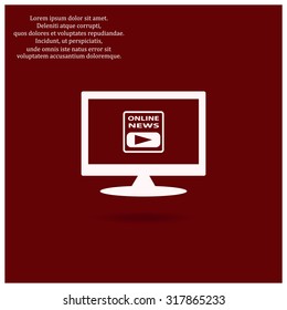 of online news. icon. vector design