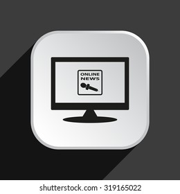 of online news. icon. vector design
