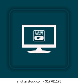 of online news. icon. vector design