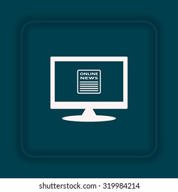 of online news. icon. vector design
