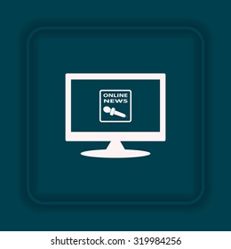 of online news. icon. vector design