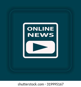 of online news. icon. vector design