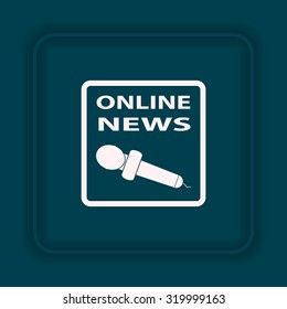 of online news. icon. vector design