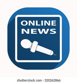 of online news. icon. vector design